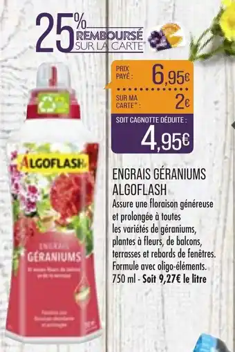 Engrais Géraniums Algoflash