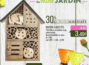 Match Maison à insectes offre