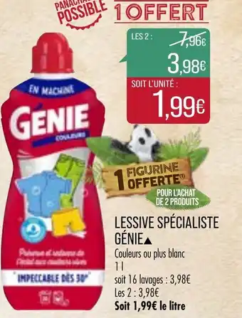 Match Lessive Spécialiste Génie offre