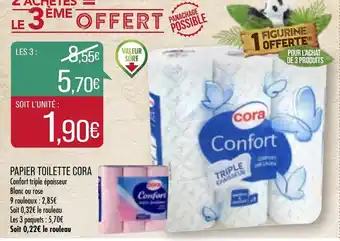 Match Papier toilette cora offre
