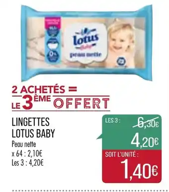 Match Lingettes LOtus Baby offre
