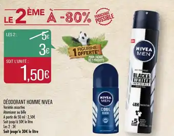 Match Déodorant Homme Nivea offre
