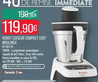 Robot cuiseur compact chef Moulinex