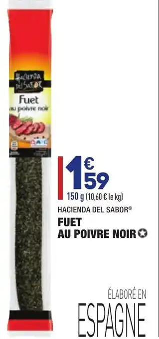 Fuet au poivre noir