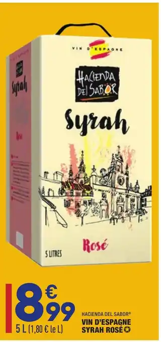 ALDI Vin d'espagne Syrah rosé offre