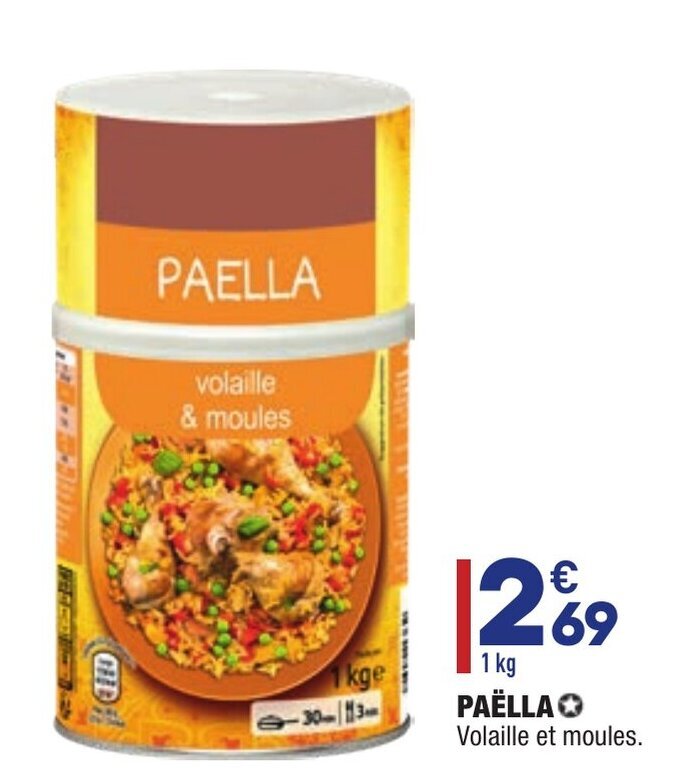 Promo Paella chez ALDI