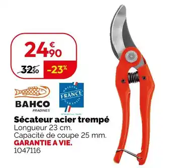 Weldom BAHCO Sécateur acier trempé offre