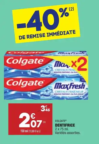 ALDI Dentifrice offre