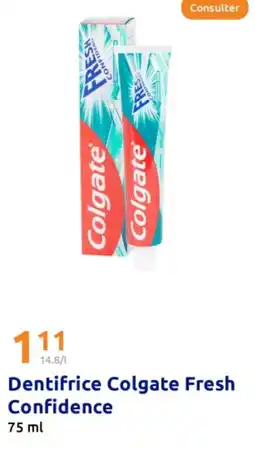 Action Dentifrice Colgate Fresh Confidence offre