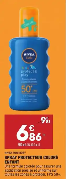 ALDI Spray protecteur coloré enfant offre