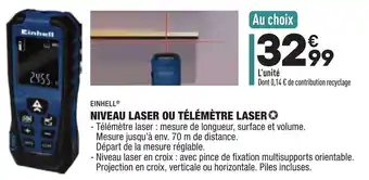 Niveau laser ou télémÚtre laser