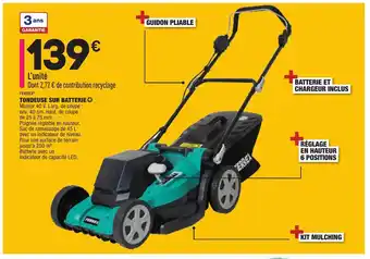 ALDI Tondeuse sur batterie offre