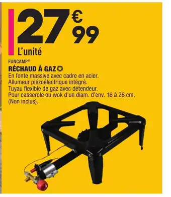 ALDI Réchaud à gaz offre