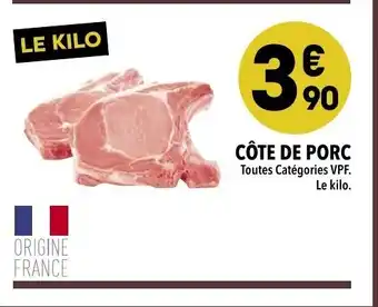 Supeco Côte de porc offre