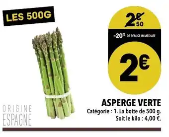 Asperge verte