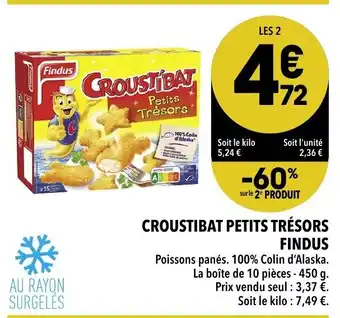 Croustibat petits trésors findus