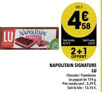 Supeco Napolitain signature lu offre