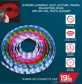 Gifi Ruban led connecté 24w offre