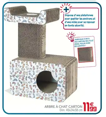 Gifi Arbre a chat carton offre