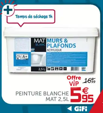 Gifi Peinture blanche mat offre