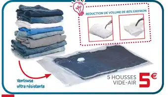Gifi 5 housses vide-air offre