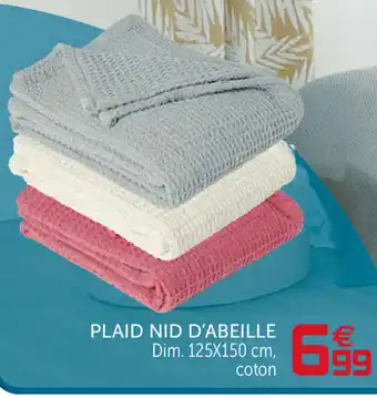 Gifi Plaid nid d'abeille offre