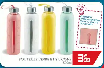 Bouteille verre et silicone