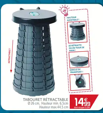 Gifi Tabouret rétractable offre