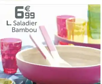 Gifi Saladier Bambou offre