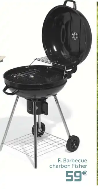 Gifi Barbecue charbon Fisher offre