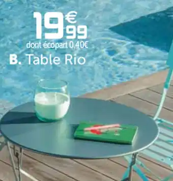 Gifi Table Rio offre