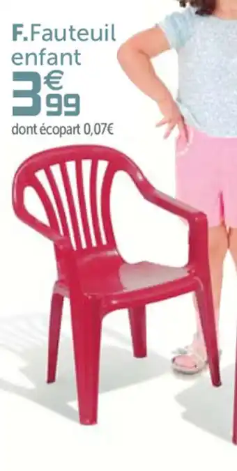 Gifi Fauteuil enfant offre