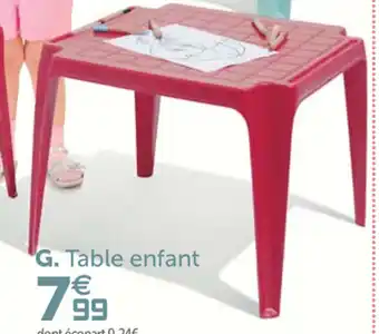 Gifi Table enfant offre