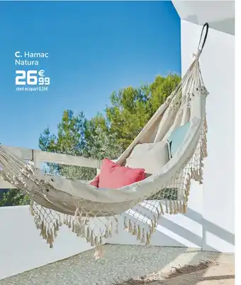 Gifi Hamac Natura offre