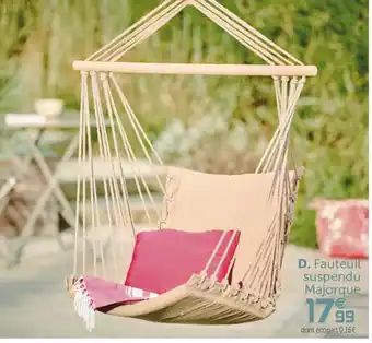 Gifi Fauteuil suspendu Majorque offre