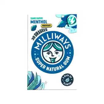 Carrefour MILLIWAYS Chewing-gum sans sucres offre
