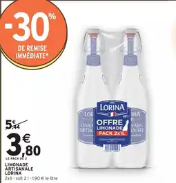 Intermarché LORINA Limonade artisanale offre