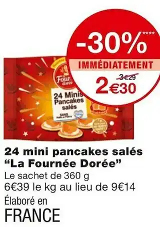 La fournée dorée 24 mini pancakes salés