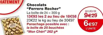 Monoprix Ferrero rocher chocolats offre