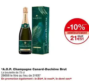 Monoprix Canard-duchêne a.o.p. champagne brut offre