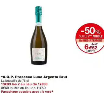 A.o.p. prosecco luna argenta brut