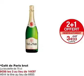 Monoprix Esterlin café de paris brut offre