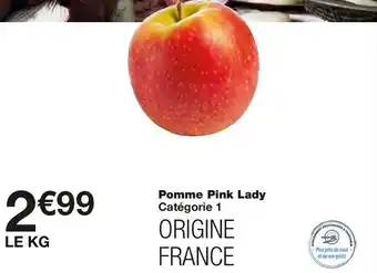 Monoprix Pomme pink lady offre