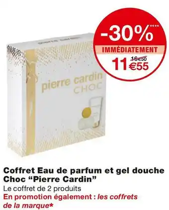 Pierre cardin coffret eau de parfum et gel douche choc
