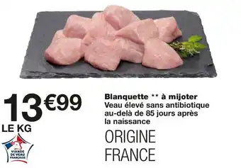 Blanquette à mijoter