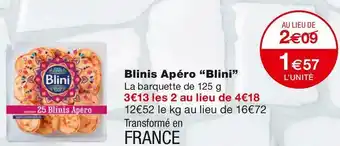 Monoprix Blini blinis apéro offre