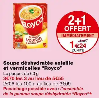 Royco soupe déshydratée volaille et vermicelles