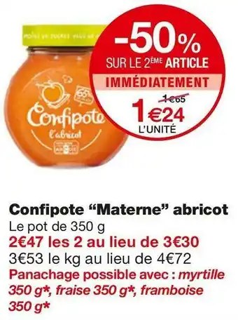 Materne confipote abricot