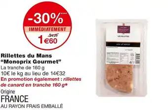 Monoprix gourmet rillettes du mans