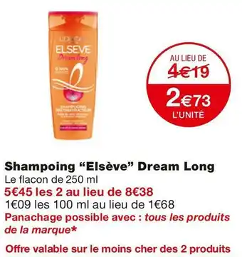 Elsève shampoing dream long